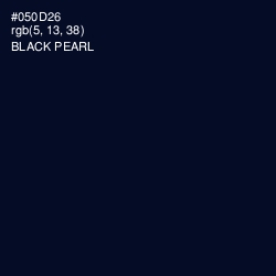 #050D26 - Black Pearl Color Image